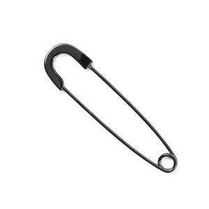 Decorative Pins |  Charcoal Metal Safety Pin – 2.75" Decorative Pins Charcoal