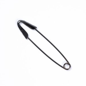 Decorative Pins |  Charcoal Metal Safety Pin – 3.75" Decorative Pins Charcoal