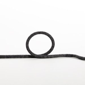 Drawcords |  Black Wool Drawstring Trimming – 0.25" Cords Black