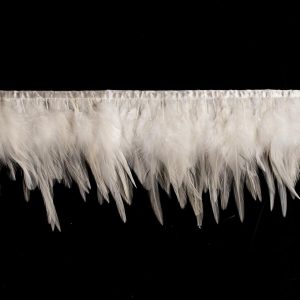 Feather Fringe |  6" Ivory Cock Feather Fringe Feather Fringe Feather Fringe