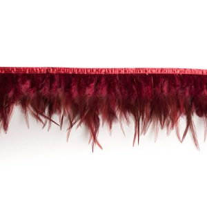 Feather Fringe |  6" Wine Cock Feather Fringe Feather Fringe Feather Fringe