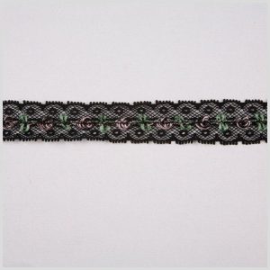 Fine Lace Trim |  1" Black Fine Lace Fine Lace Trim Black