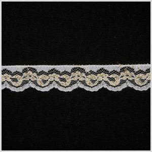 Fine Lace Trim |  1" Off-White Fine Lace Fine Lace Trim Fine Lace Trim