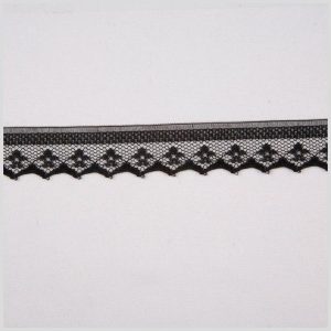 Fine Lace Trim |  3/4" Black Fine Lace Fine Lace Trim Black