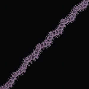 Fine Lace Trim |  Dusty Mauve Eyelash Lace Trim – 1" Fine Lace Trim Dusty Mauve