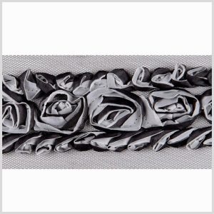 Floral Lace Trim |  2.5" Black Floral Lace Floral Lace Trim Black