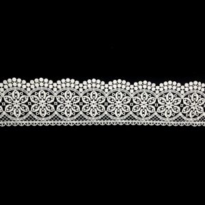 Floral Lace Trim |  Ivory Floral Medallion Guipure Lace Trim – 4" Floral Lace Trim Floral Lace Trim