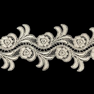 Floral Lace Trim |  Ivory Floral Venise Lace Trim – 4" Floral Lace Trim Floral Lace Trim