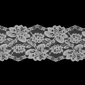 Floral Lace Trim |  Off-White Floral Lace Trimming – 5.5" Floral Lace Trim Floral Lace Trim