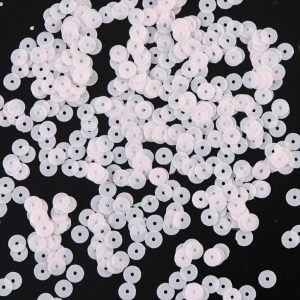 Loose Sequins |  Bag Of Baby Pink Dull-Bright Loose Sequins – 6Mm Loose Sequins Baby Pink