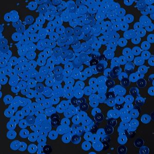 Loose Sequins |  Bag Of Blue Color Loose Sequins With Silver Back – 5Mm Loose Sequins Blue