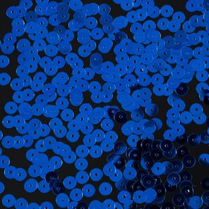 Loose Sequins |  Bag Of Blue Color Loose Sequins With Silver Back – 6Mm Trim Accessories Blue