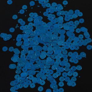 Loose Sequins |  Bag Of Blue Dull-Bright Loose Sequins – 6Mm Loose Sequins Blue