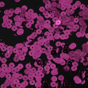 Loose Sequins |  Bag Of Fuchsia Color Loose Sequins With Silver Back – 6Mm Loose Sequins Fuchsia