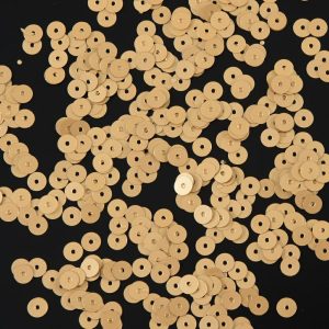 Loose Sequins |  Bag Of Gold Dull-Bright Loose Sequins – 5Mm Loose Sequins Gold