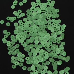 Loose Sequins |  Bag Of Green Color Loose Sequins With Silver Back – 5Mm Loose Sequins Green