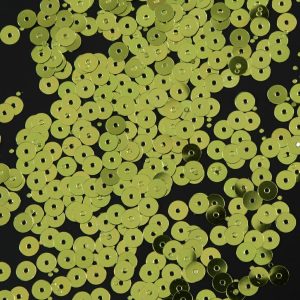 Loose Sequins |  Bag Of Lime Color Loose Sequins With Silver Back – 5Mm Loose Sequins Lime