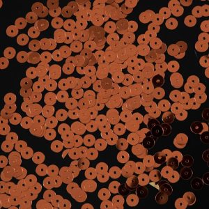 Loose Sequins |  Bag Of Pumpkin Color Loose Sequins With Silver Back – 6Mm Loose Sequins Loose Sequins