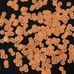 Loose Sequins |  Bag Of Pumpkin Dull-Bright Loose Sequins – 5Mm Loose Sequins Loose Sequins