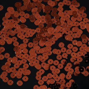 Loose Sequins |  Bag Of Rust Color Loose Sequins With Silver Back – 6Mm Loose Sequins Loose Sequins