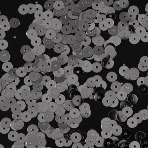 Loose Sequins |  Bag Of Silver Color Loose Sequins With Silver Back – 6Mm Loose Sequins Loose Sequins