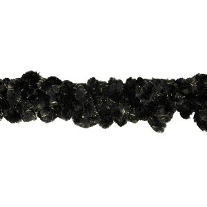 Metallic Fringe |  Black And Metallic Gold Chunky Chenille Looped Fringe – 2.25" Fringe Trim Clarified Butter