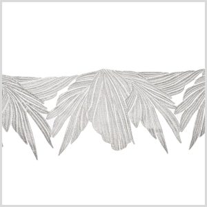 Metallic Lace Trim |  5" Metallic Silver Lace Trim Lace Trim Metallic Lace Trim