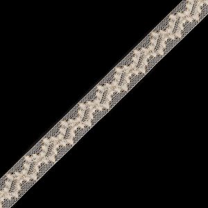 Metallic Lace Trim |  Beige And Metallic Gold Crochet Trim – 1" Crochet Lace Trim Beige,Gold