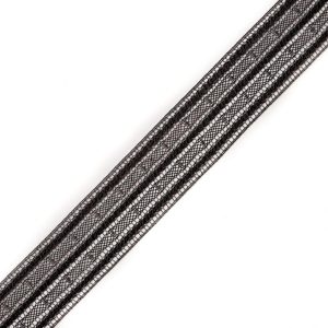 Metallic Lace Trim |  Metallic Black Lace Trim – 2.5" Lace Trim Black