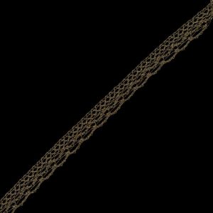 Metallic Lace Trim |  Metallic Gold Crochet Trim – 1" Crochet Lace Trim Crochet Lace Trim