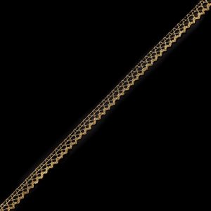 Metallic Lace Trim |  Metallic Gold Lace Trim – 0.5" Lace Trim Gold