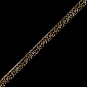 Metallic Lace Trim |  Metallic Gold Lace Trim – 0.5" Lace Trim Gold