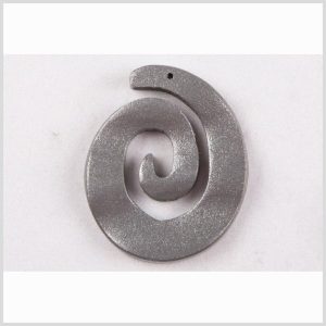 Sewing Pendants |  38Mm X 45Mm Silver Wood Pendant Sewing Pendants Sewing Pendants