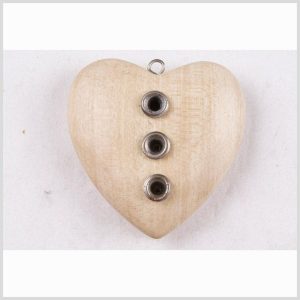 Sewing Pendants |  45Mm X 43Mm Natural Wood Pendant Sewing Pendants Natural