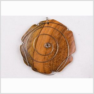 Sewing Pendants |  50Mm Brown Wood Pendant Sewing Pendants Brown