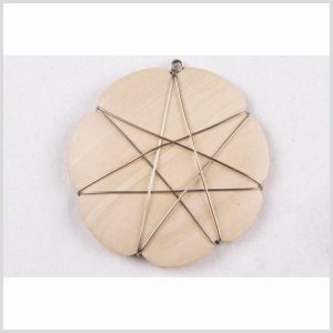 Sewing Pendants |  50Mm Natural Wood Pendant Sewing Pendants Natural