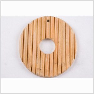 Sewing Pendants |  79Mm X 80Mm Natural Wood Pendant Sewing Pendants Natural