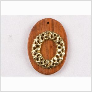 Sewing Pendants |  Natural/Gold Wood Pendant Sewing Pendants Natural,Gold