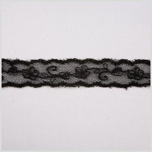 Sheer Lace Trim |  Black Sheer Lace Lace Trim Black