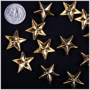 Spikes And Studs |  1" Gold Star Nailhead Spikes And Studs Gold