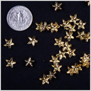 Spikes And Studs |  3/8" Gold Star Nailhead Spikes And Studs Gold