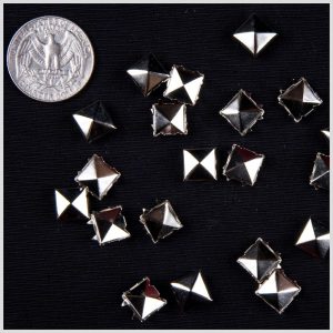 Spikes And Studs |  3/8" Silver Pyramid Nailheads Spikes And Studs Silver