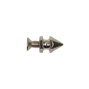 Spikes And Studs |  Nickel Cone Spike With Screw – 1/2" Spikes And Studs Nickel