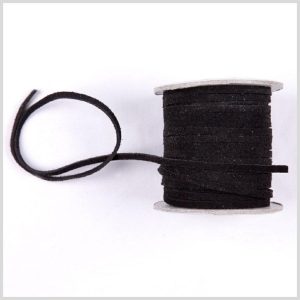 Suede Cords |  Black Suede Cord – 3 X 1.5 Mm Cords Black