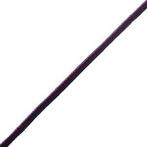 Twisted Cords |  Magenta Twisted Cord With Black Lip – 0.5" Cords Cords With Lip