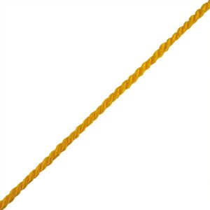 Twisted Cords |  Yellow Cotton Blend Twisted Cord – 3Mm Braided Cords Braided Cords