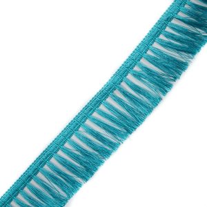 Brush Fringe |  Turquoise Tassel Fringe – 2.5" Fringe Trim Brush Fringe