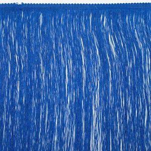 Chainette Fringe |  16" Blue Chainette Fringe Trim Chainette Fringe Blue