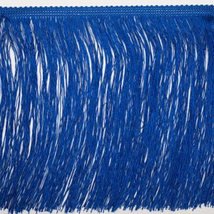 Chainette Fringe |  8" Blue Chainette Fringe Trim Chainette Fringe Blue