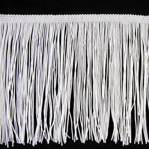 Chainette Fringe |  White Chainette Fringe – 12" Chainette Fringe Chainette Fringe